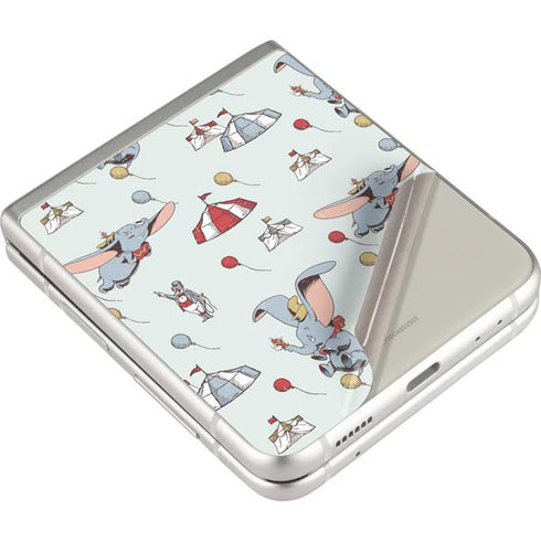 Disney Dumbo Vintage Pattern Galaxy Z Flip3 5G Skin